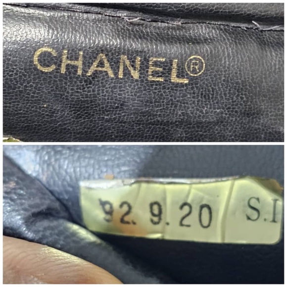 Authentic CHANEL Vanity Cosmetic Bag Leather Black - Picture 9 of 11